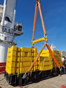 140 Te test weight arrangement
